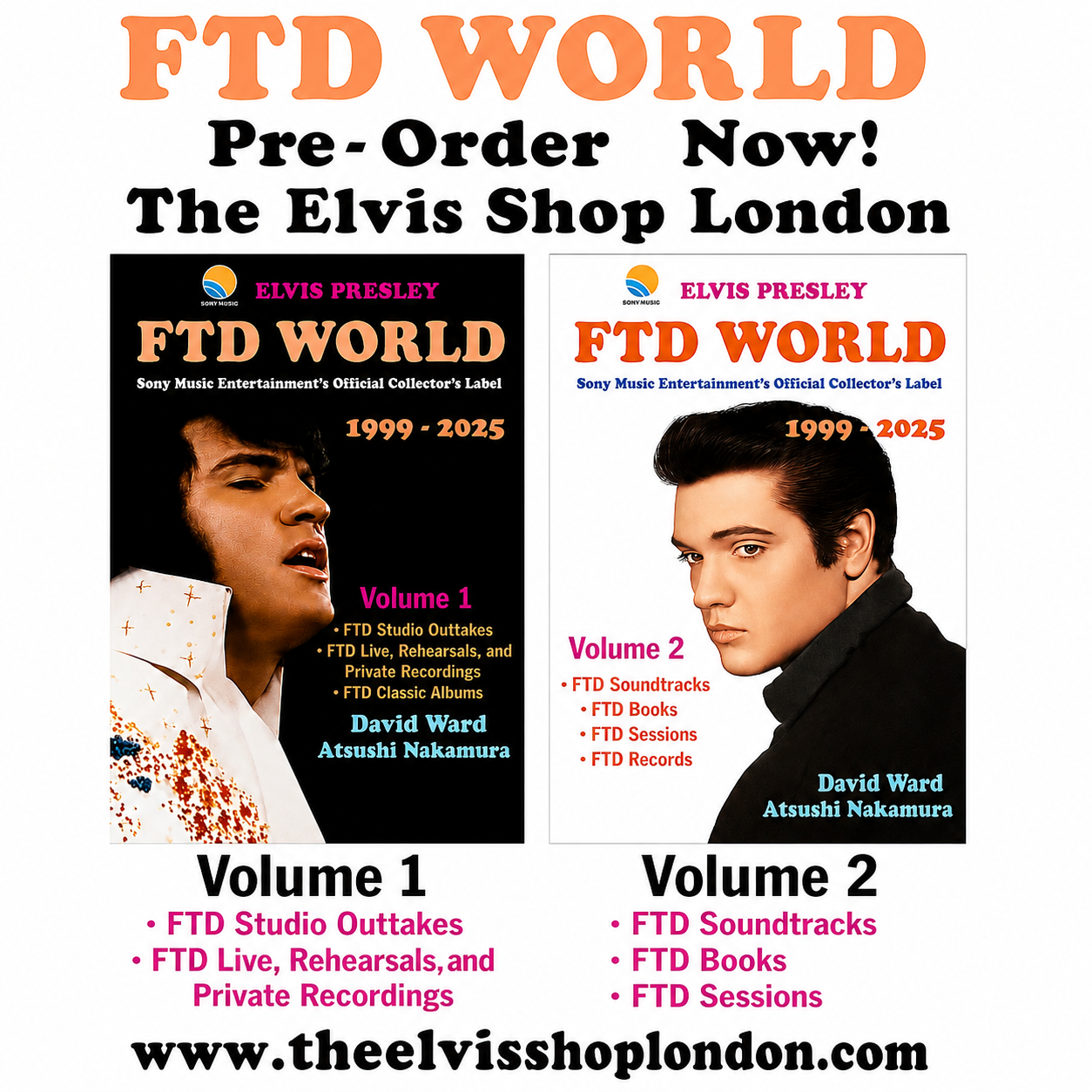FTD World Books Set 1999 - 2025 Vol 1 AND Vol 2 VERY LIMITED RE-PRESS