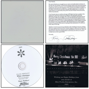 2005 Graceland Christmas Fan Club Presidents Promo w Insert Message (Embossed Cvr)