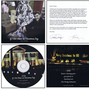 2008 Graceland Christmas Fan Club Presidents Promo w Insert Message
