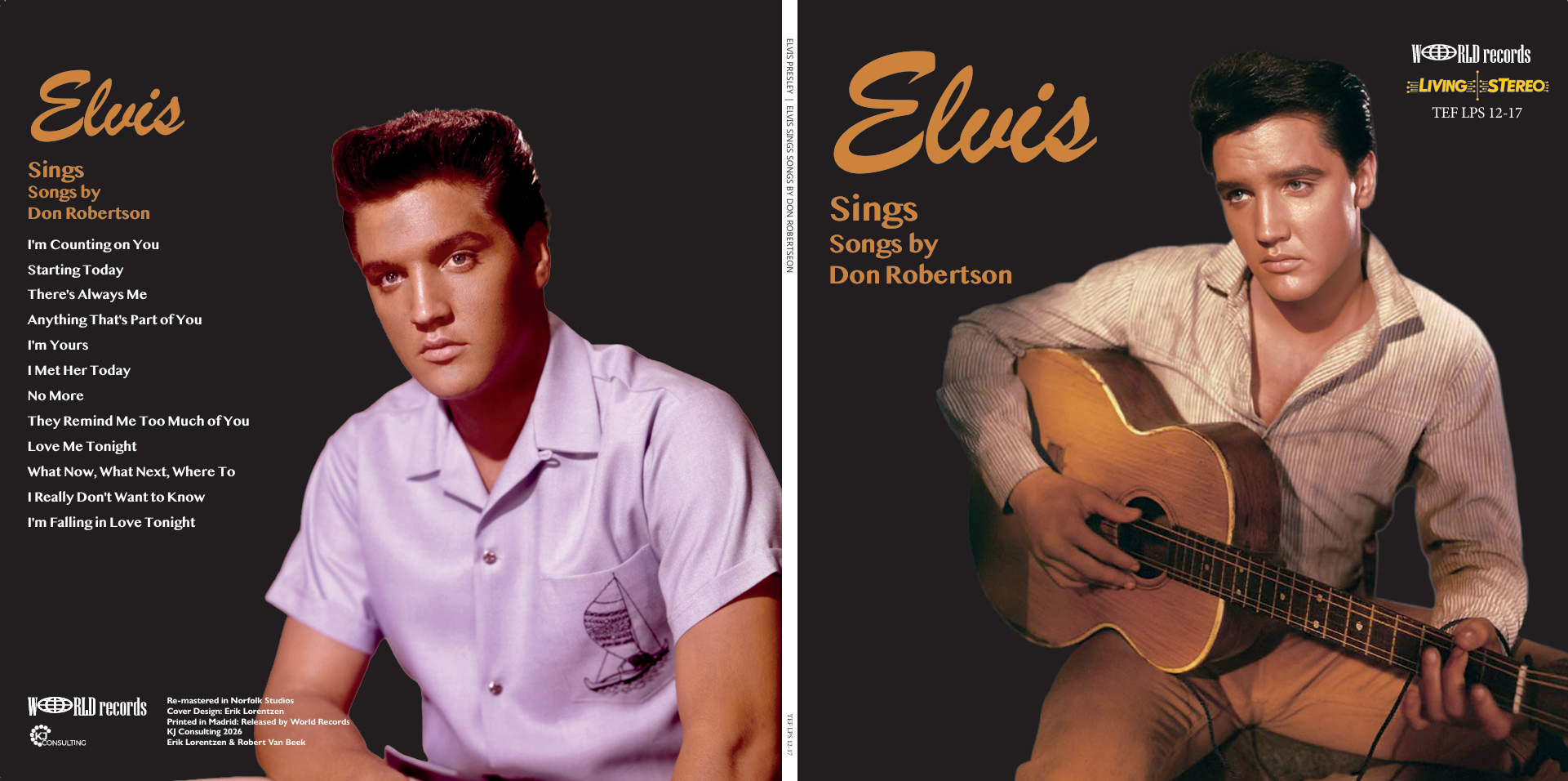 ELVIS PRESLEY – ELVIS FOR YOU – DOUBLE FEATURES – LIMITED EDITION 2LP BLACK VINYL – ONLY 500 COPIES PRE ORDER - Image 3