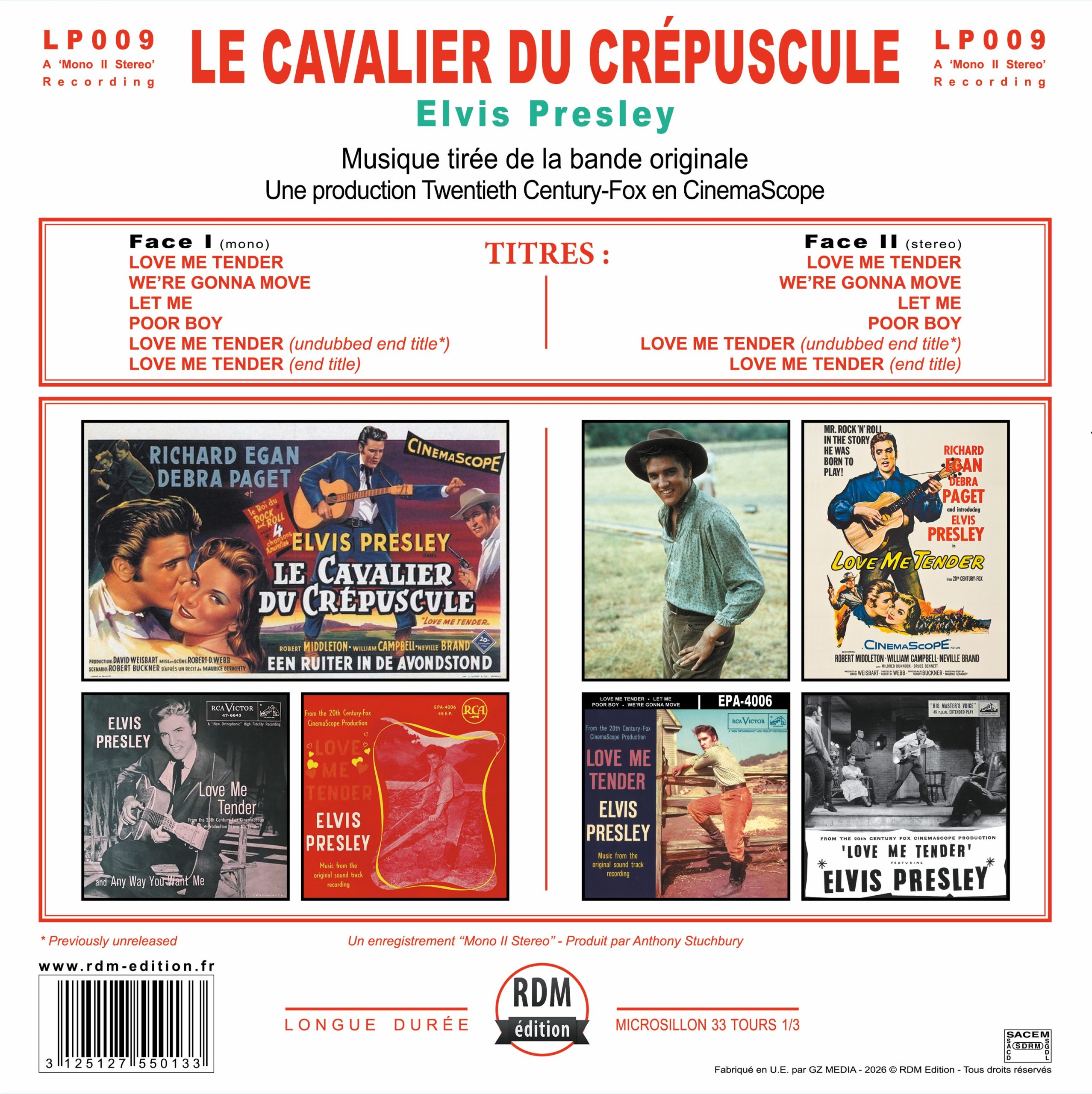 ELVIS PRESLEY – LOVE ME TENDER – LIMITED EDITION RED 10” VINYL – MONO / STEREO – ONLY 200 COPIES WORLDWIDE!
PRE-ORDER NOW – RELEASE DATE: 20TH NOVEMBER 2026 - Image 3